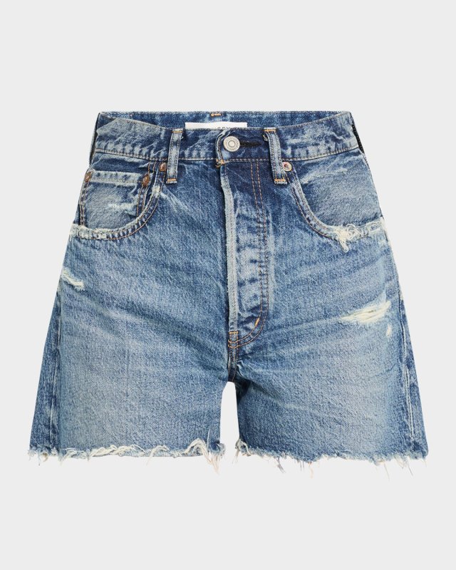 Manhasset Distressed Denim Shorts
